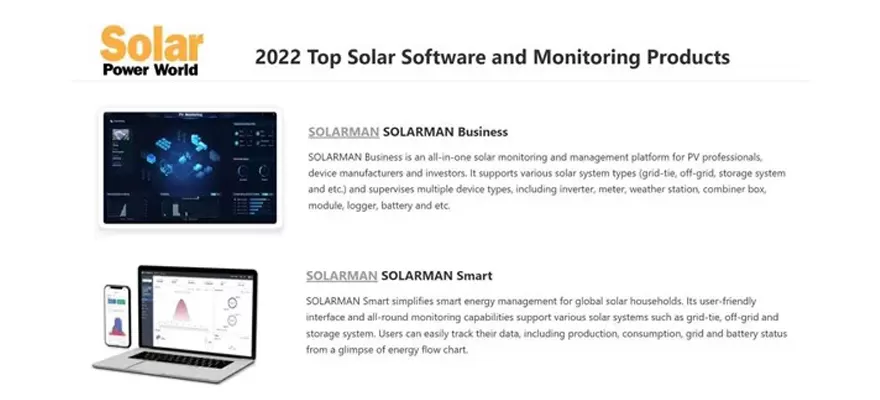 2022 Top zonnesoftware en bewakingsproducten