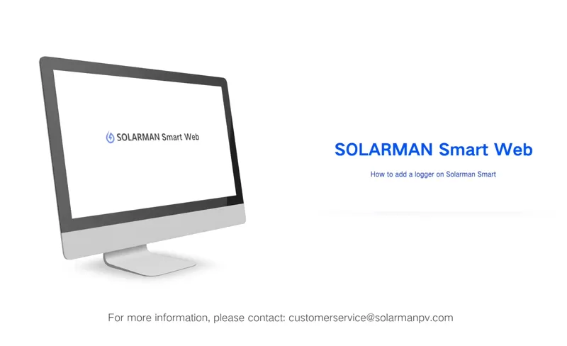 Hoe een datalogger toe te voegen op Solarman Smart Web