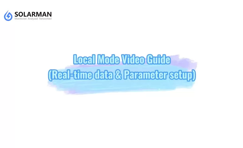 Lokale modus videogids voor Smart SetAPP & SOLARMAN Smart & SOLARMAN Business APP's