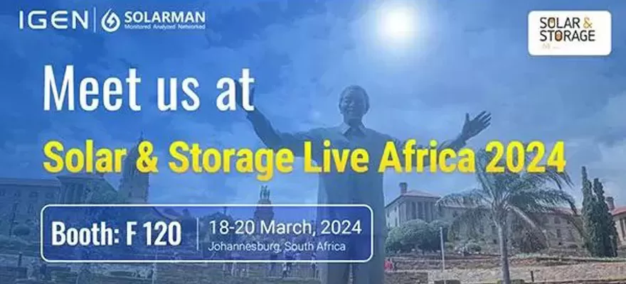 Ontmoet SOLARMAN op Solar & Storage Live Arfica 2024