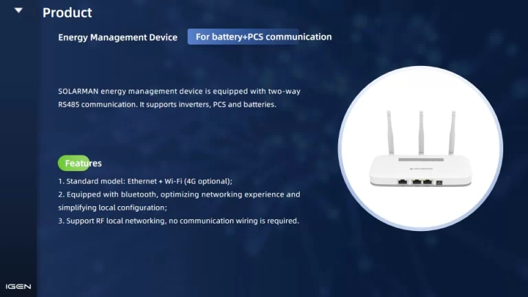 SOLARMAN Solution for Battery Remote Management SOLARMAN Solution for Battery Remote Management